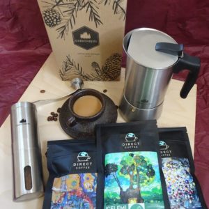 Produktbild Geschenkset Kaffee Mühle Espressokocher